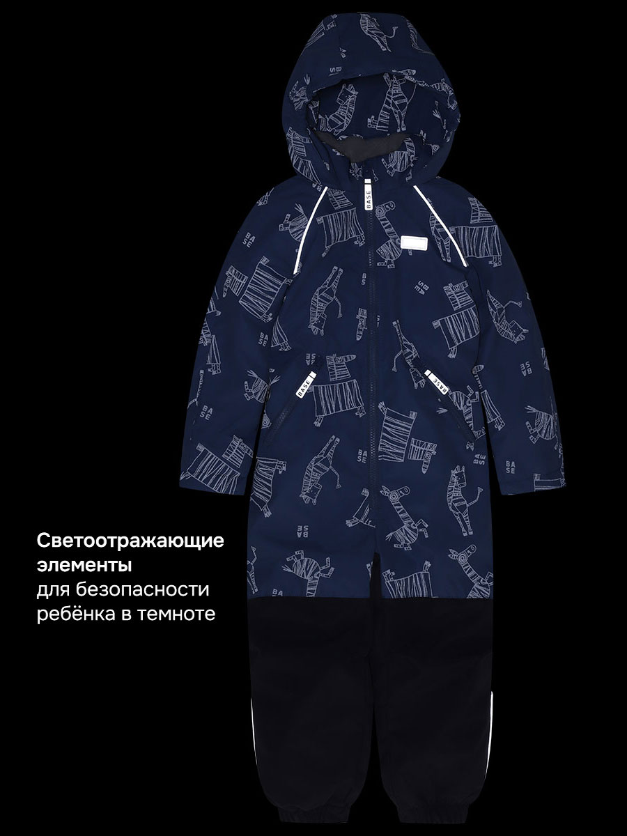 Комбинезон BASE by NIKASTYLE б8м10526 джинс/графит - фото 7