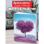 Фотоальбом для фотографий Brauberg семейный свадебный 100 фото 10х15