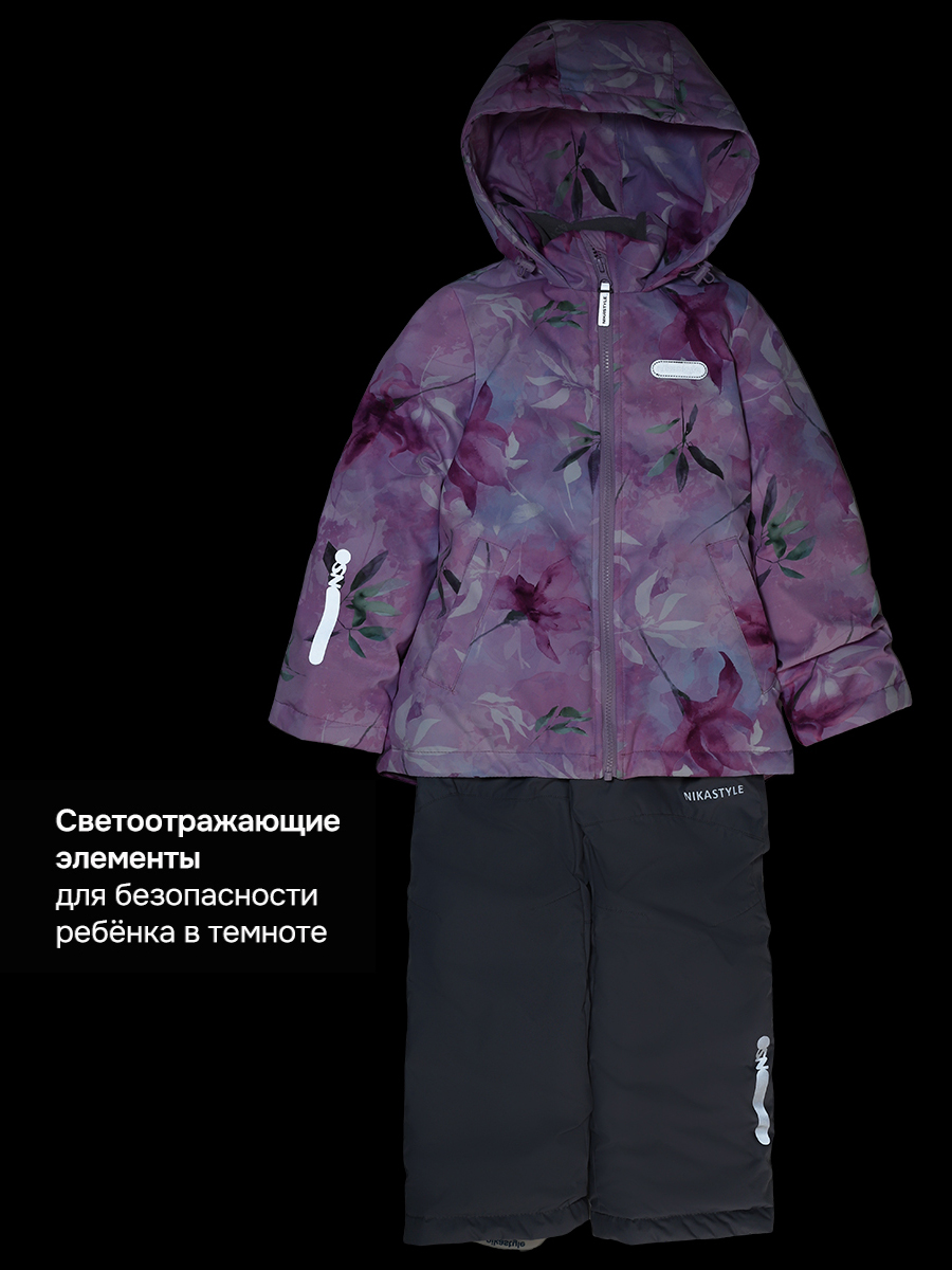 Комбинезон NIKASTYLE 8м3026 розовый/светло-серый - фото 10