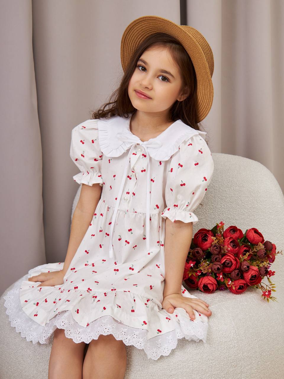 Платье Sofisha kids Plat.vorot.cherry - фото 8