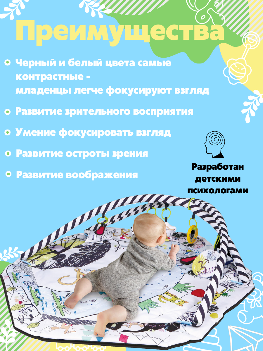 Коврик Stelliumbaby с дугами - фото 14
