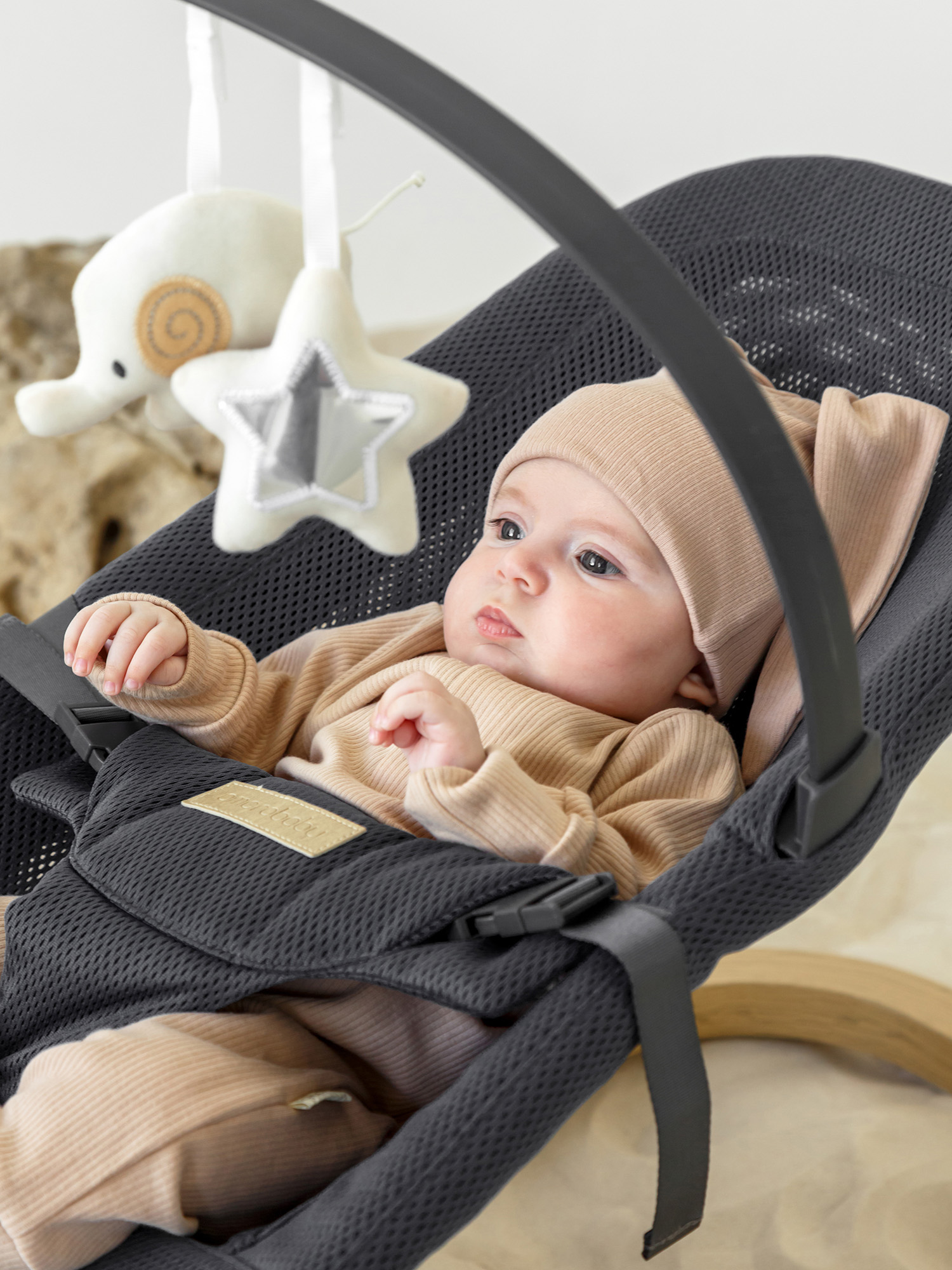 Шезлонг Amarobaby Baby relax черный - фото 11