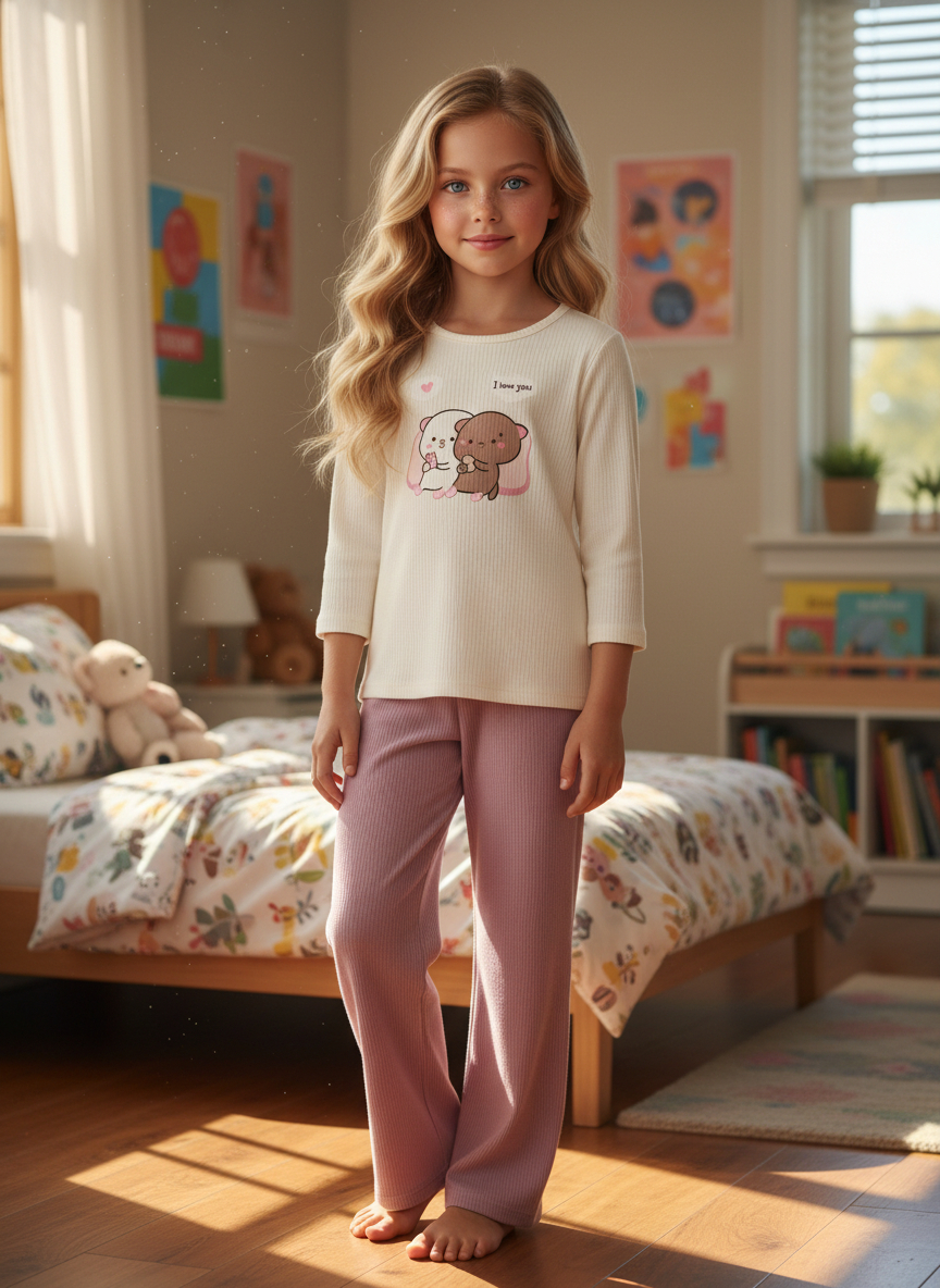 Пижама MiloTa КДЛ08/лиловый - фото 1