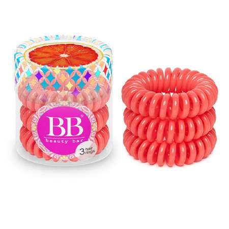 Резинка для волос Beauty Bar спираль коралловый 3 шт.