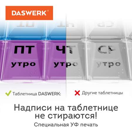 Таблетница DASWERK на неделю 3 приема