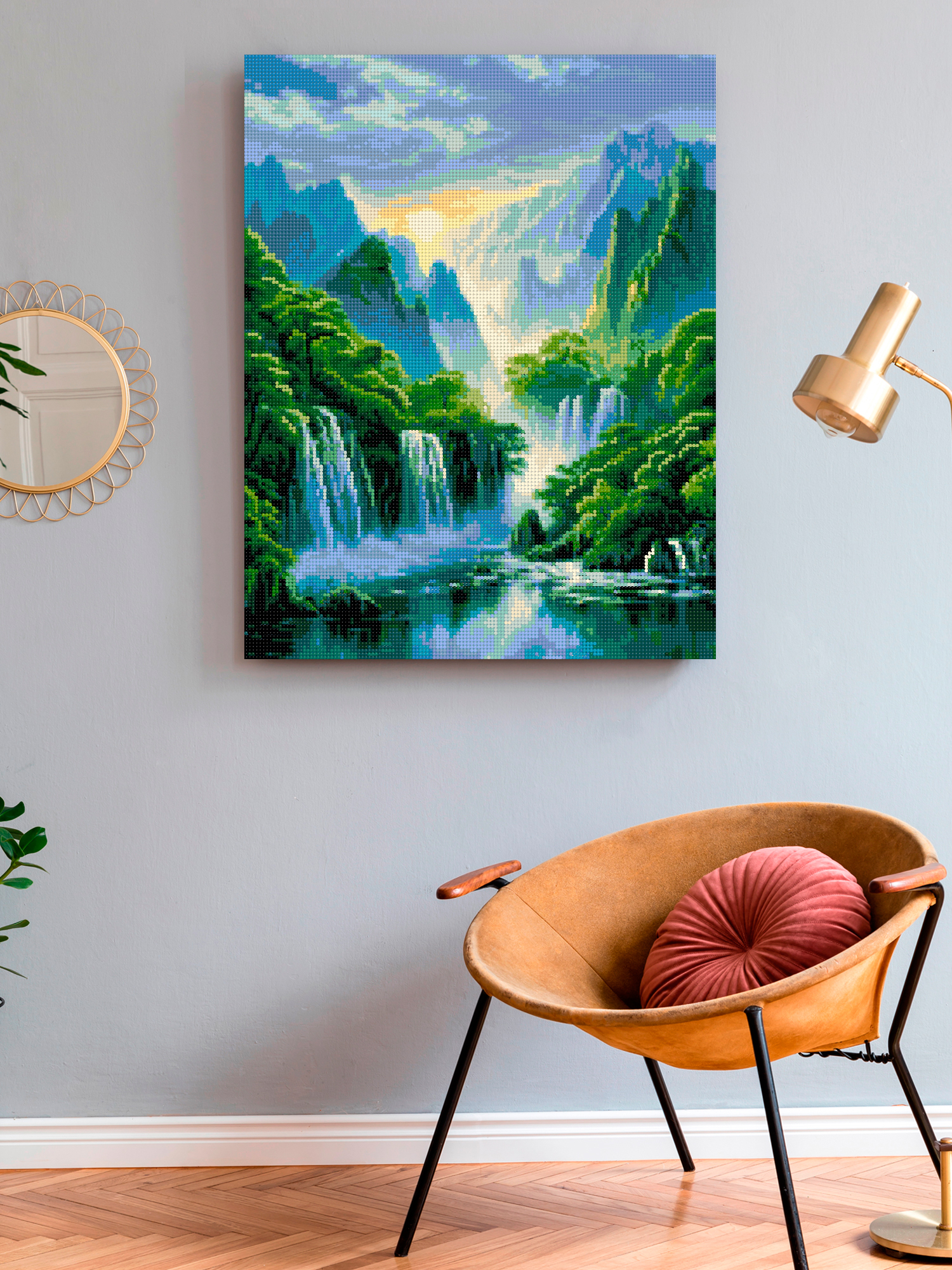Алмазная мозаика Art on Canvas Райские водопады в ассортименте - фото 3