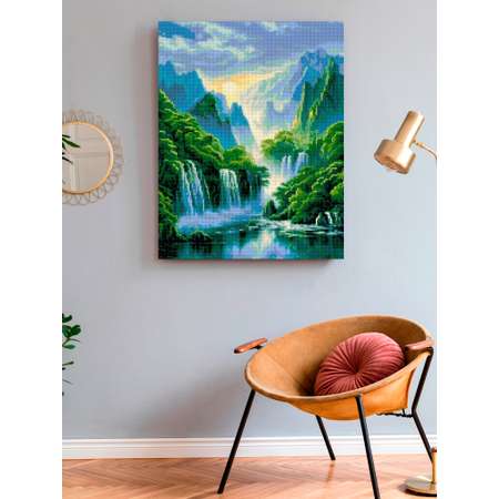 Алмазная мозаика Art on Canvas Райские водопады в ассортименте