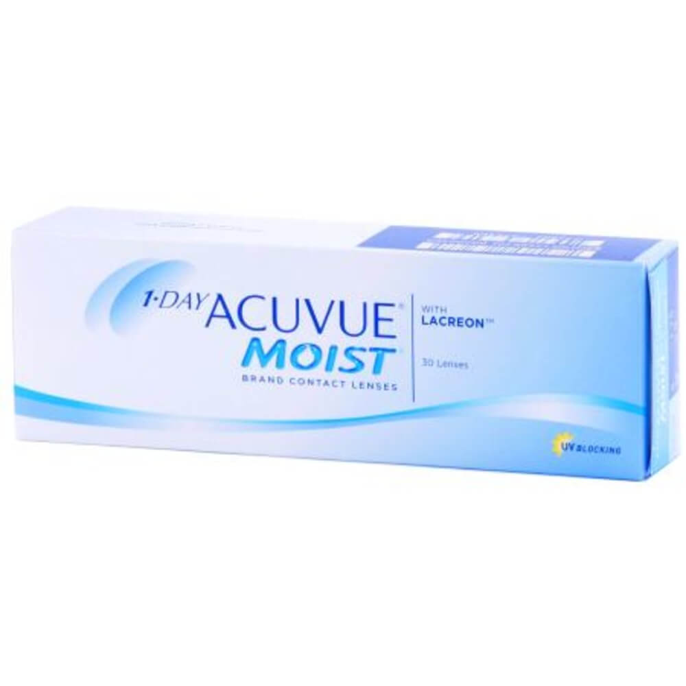 Контактные линзы Acuvue 1-day Moist 30 pk R 8.5 D-1.00 - фото 1