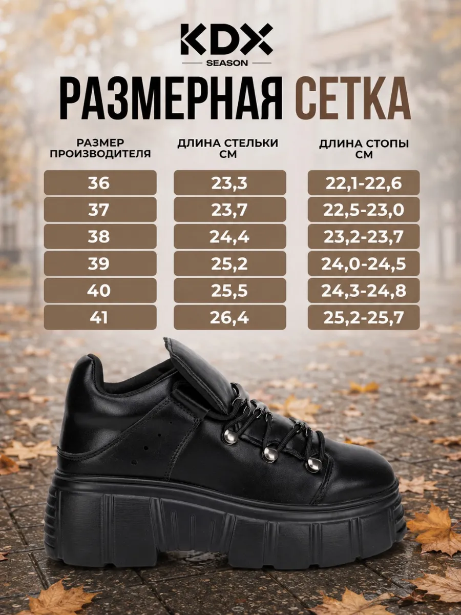 Полуботинки KDX QM-04 black - фото 10