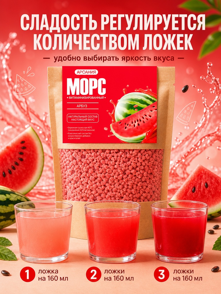 Морс с натуральным соком АРСАНИЯ витаминизированный - фото 4