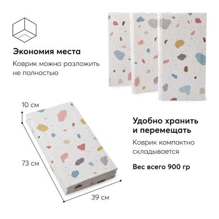 Коврик детский Happy Baby Soft Floor массажный непромокаемый складной
