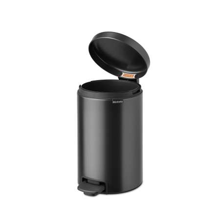 Бак мусорный Brabantia NewIcon с педалью темно-серый 12л 233487