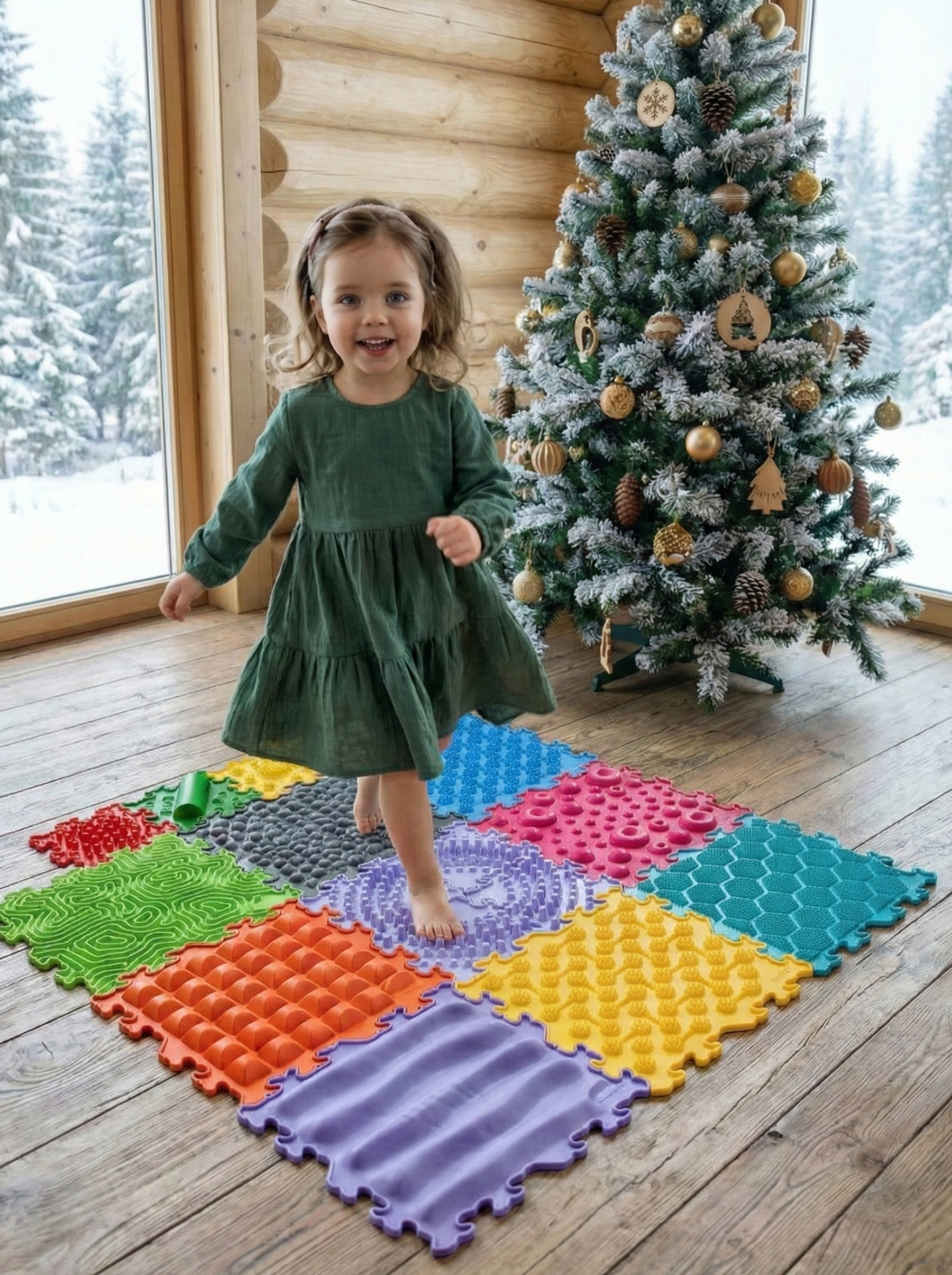 Коврик SPORTO.ONE трансформер Снежная вершина - фото 22