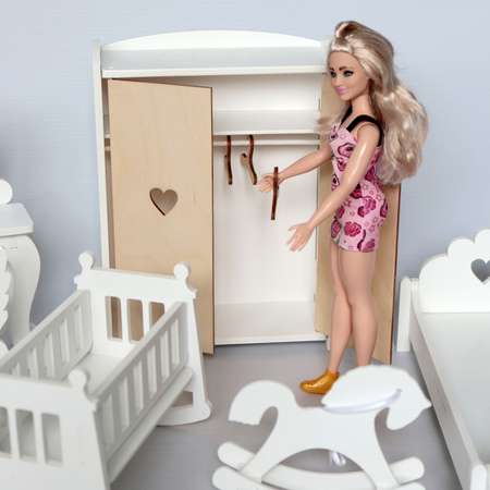 Домик для кукол LittleWoodHome 30 см с мебелью