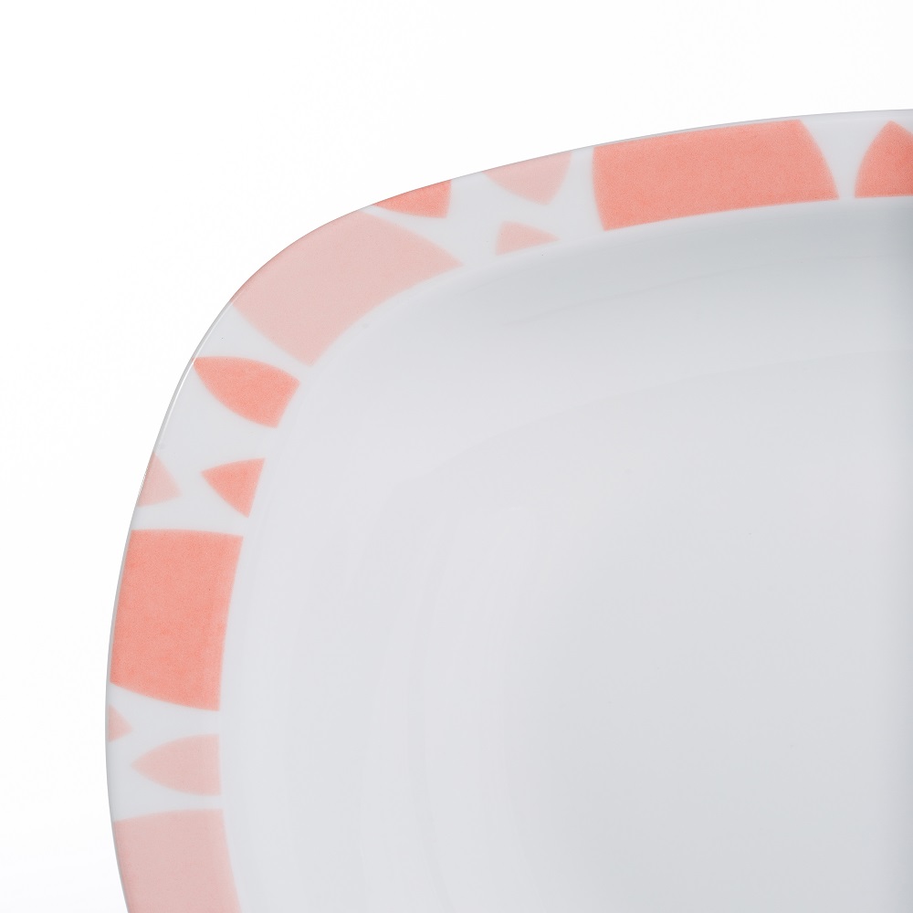 Сервиз столовый Zarin Porcelain Industries на 6 персон Quattro Selena Pink 27 предметов - фото 9