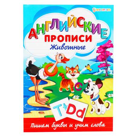 Набор творческий Bright Kids Английские прописи природа