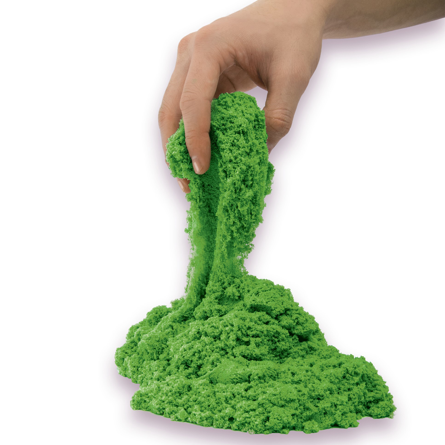 Кинетический песок Kinetic Sand 0.9 кг (зелёный) - фото 3