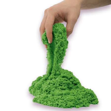 Кинетический песок Kinetic Sand 0.9 кг (зелёный)