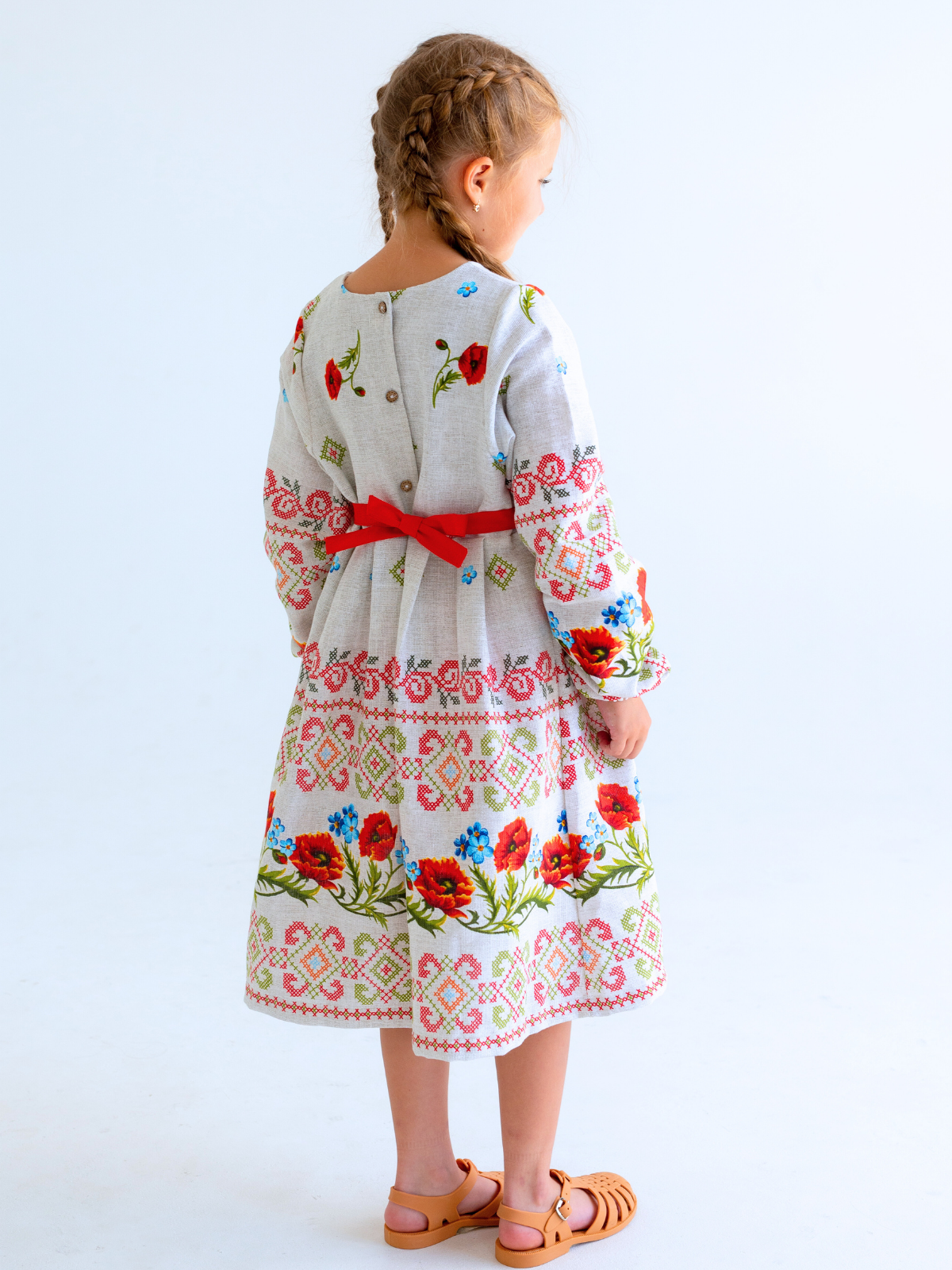 Платье MOUN платье_рогожка_дл/р_маки - фото 15