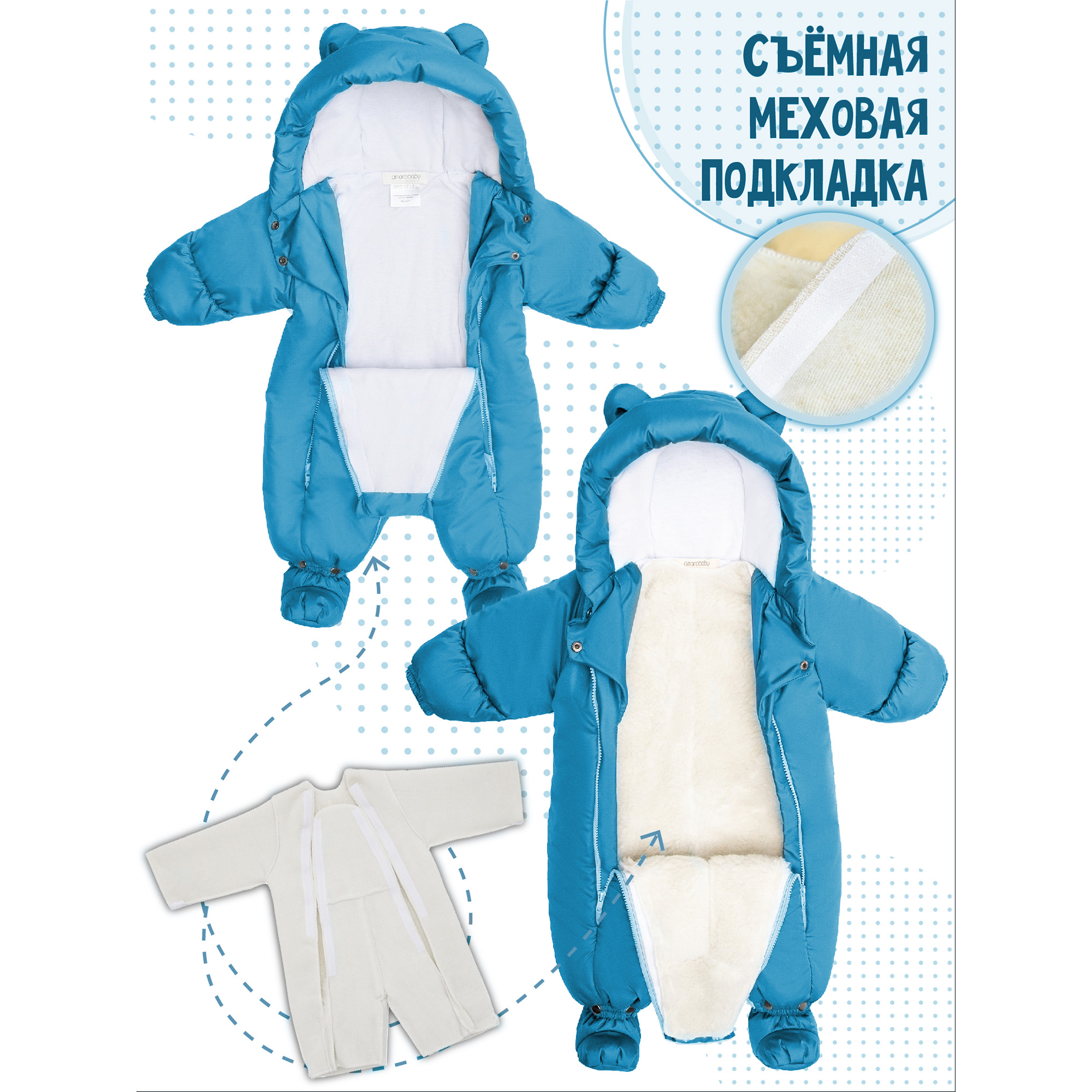 Комбинезон Amarobaby (С)AB-OD21-6105-SG - фото 7