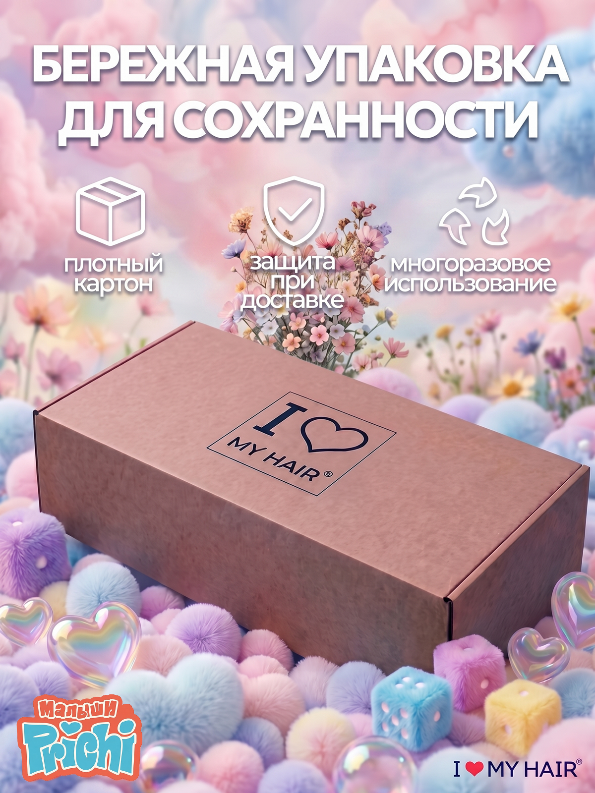 Набор массажная расческа, расческа, щетка I LOVE MY HAIR зеленый искусственная щетина 2 предм. - фото 6