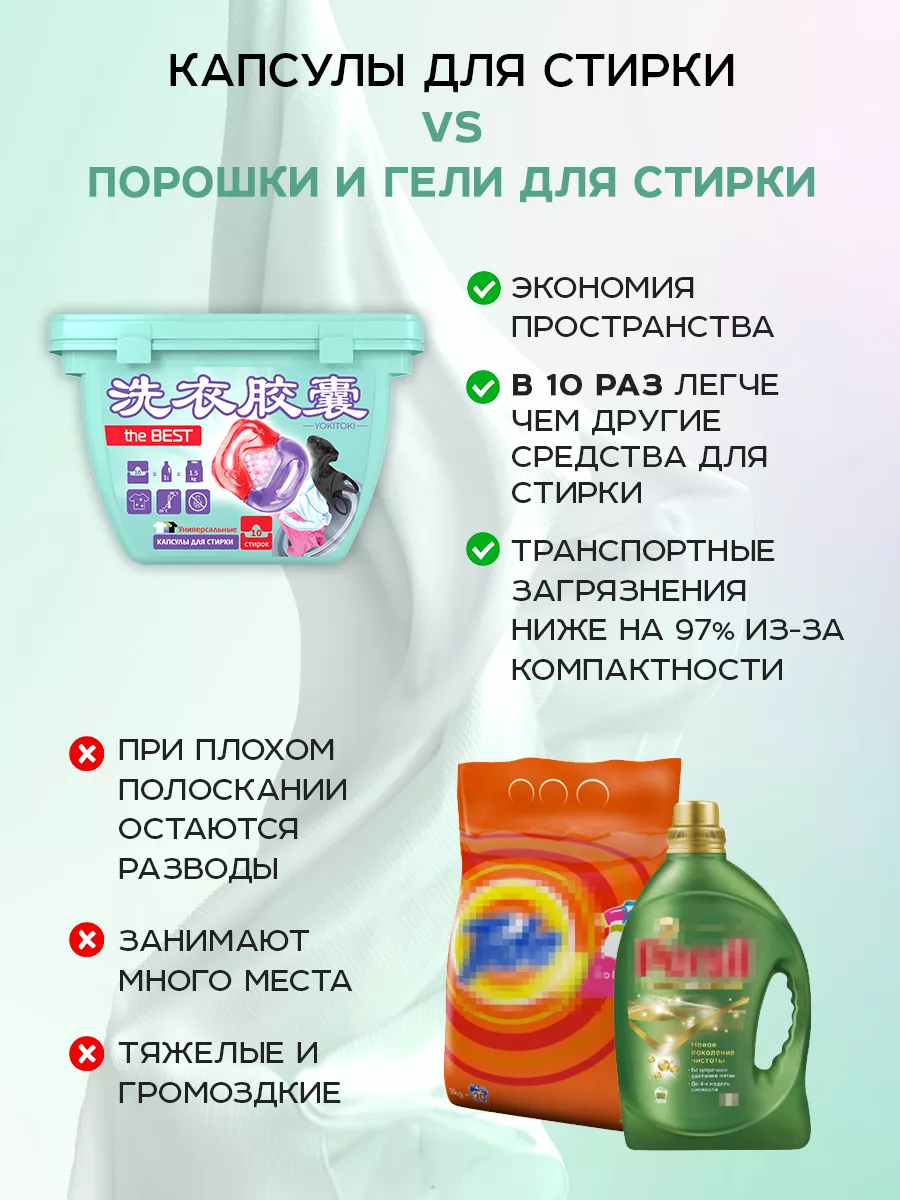 Капсулы для стирки YOKITOKI - фото 5