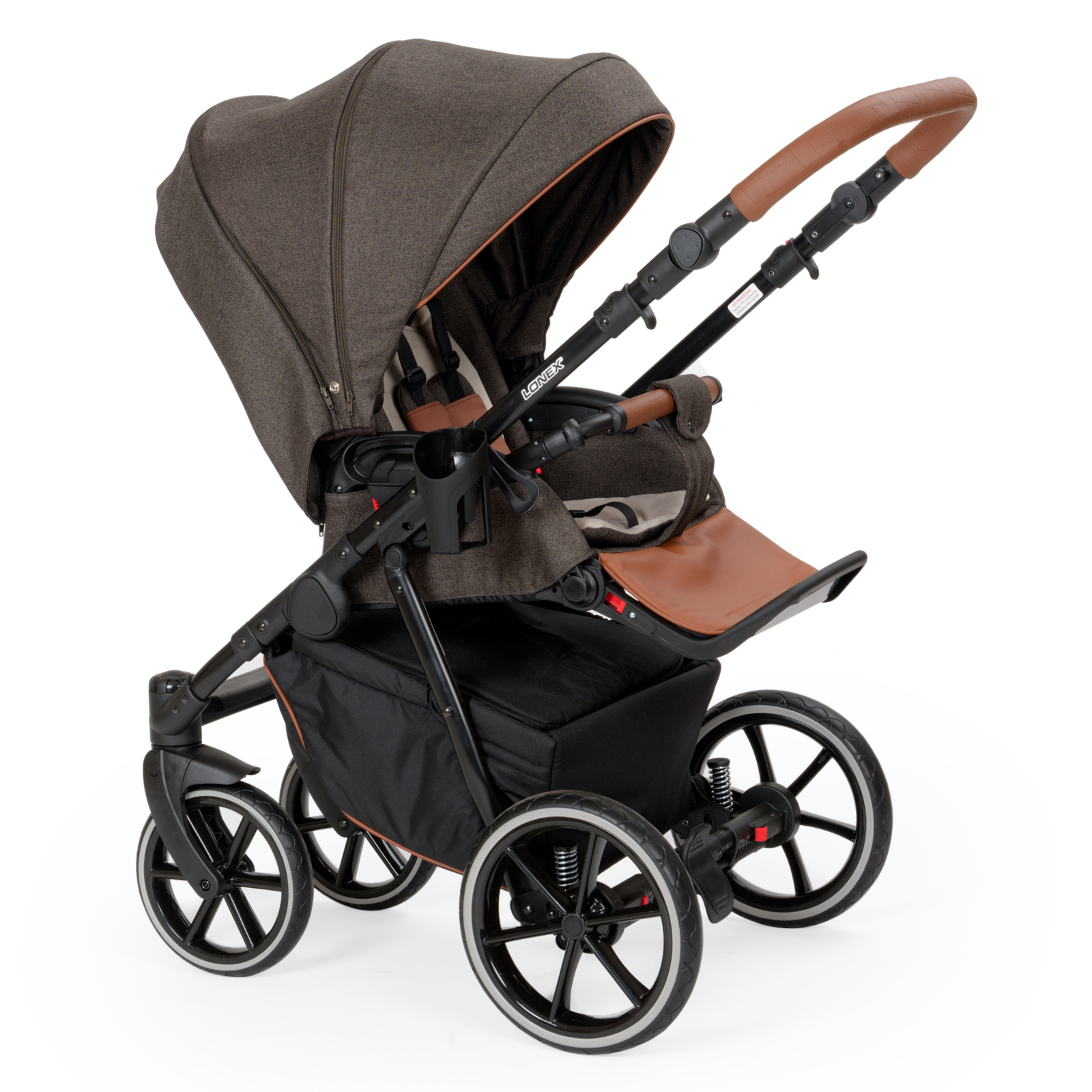 Коляска 2в1 LONEX Pax Eko Pro Dark - фото 18