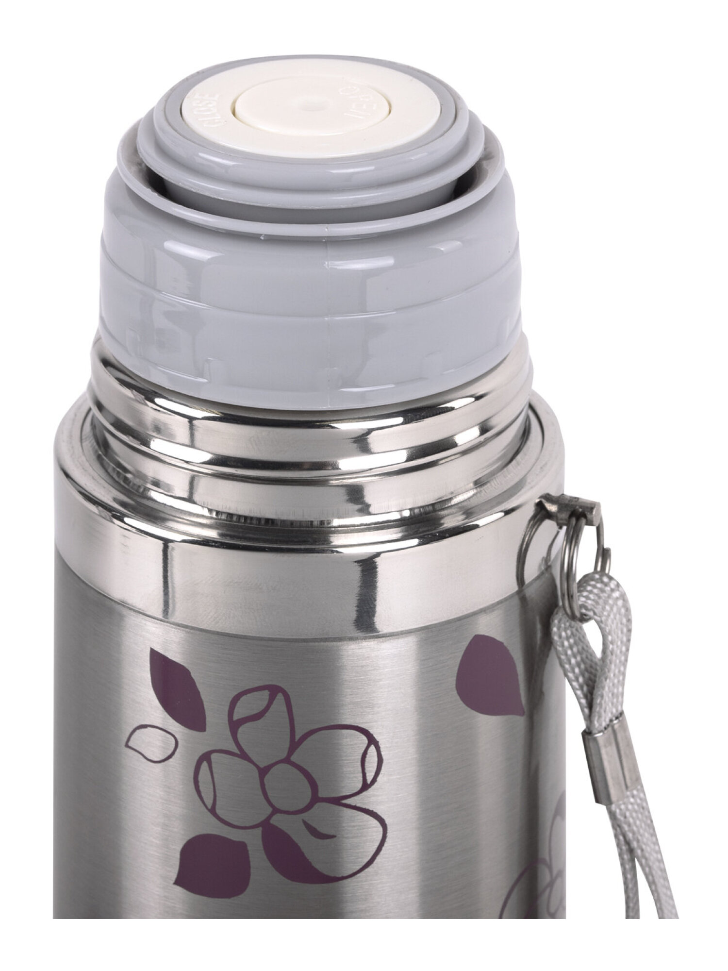 Термос Лайма с узким горлом 0.5 л нержавеющая сталь с рисунком - фото 18