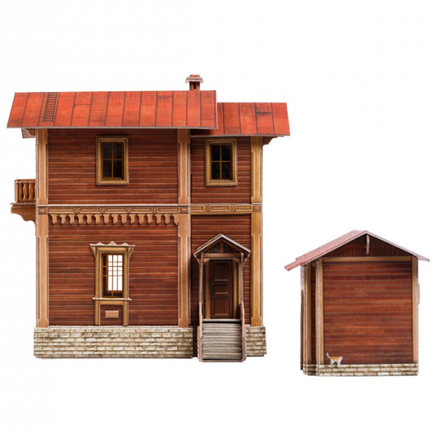 Сборная модель Умная бумага Архитектура 1/87 Сторожевой дом 446 446 - фото 1