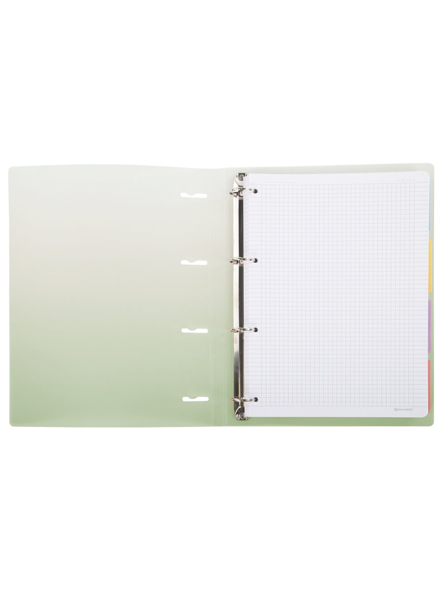 Тетрадь со сменным блоком Brauberg клетка 120 лист. - фото 10