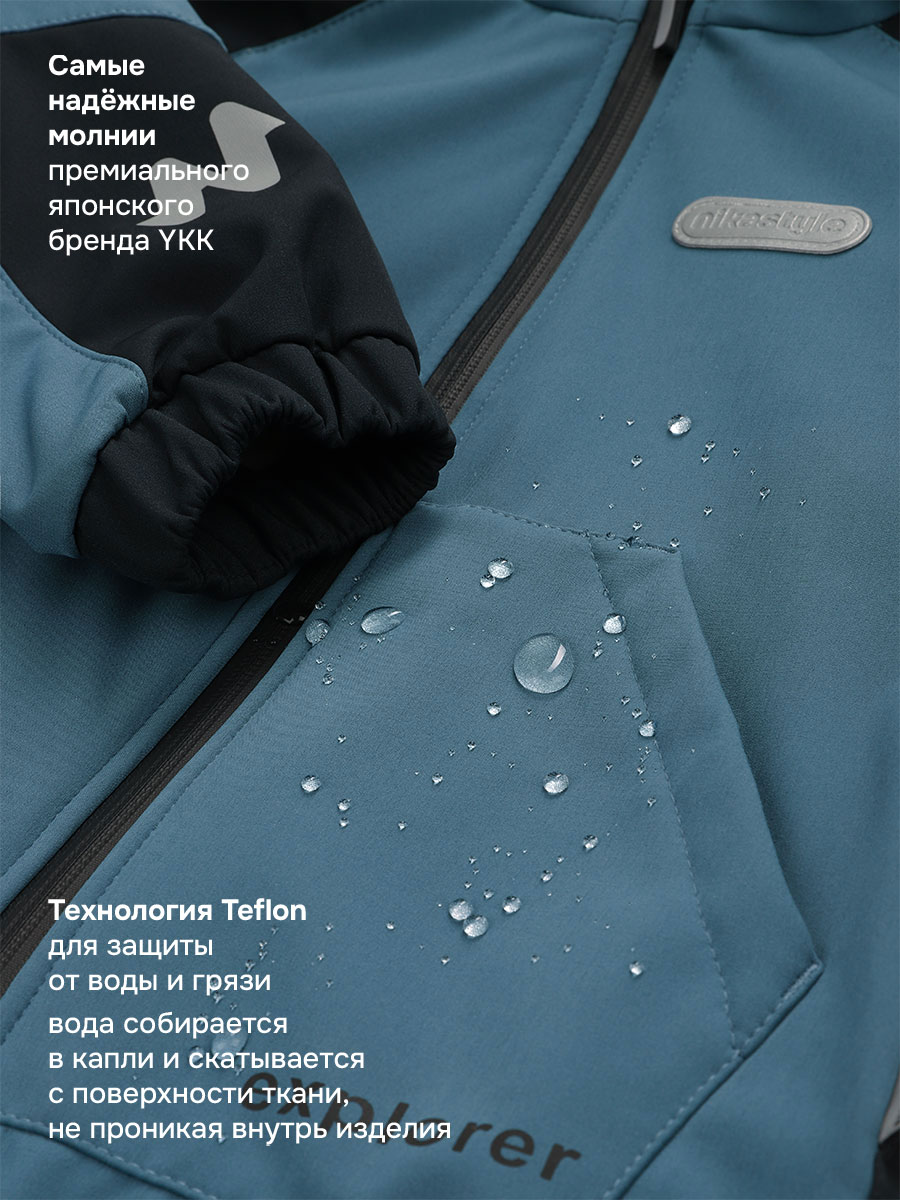 Ветровка NIKASTYLE 4л15726 деним/черный - фото 6