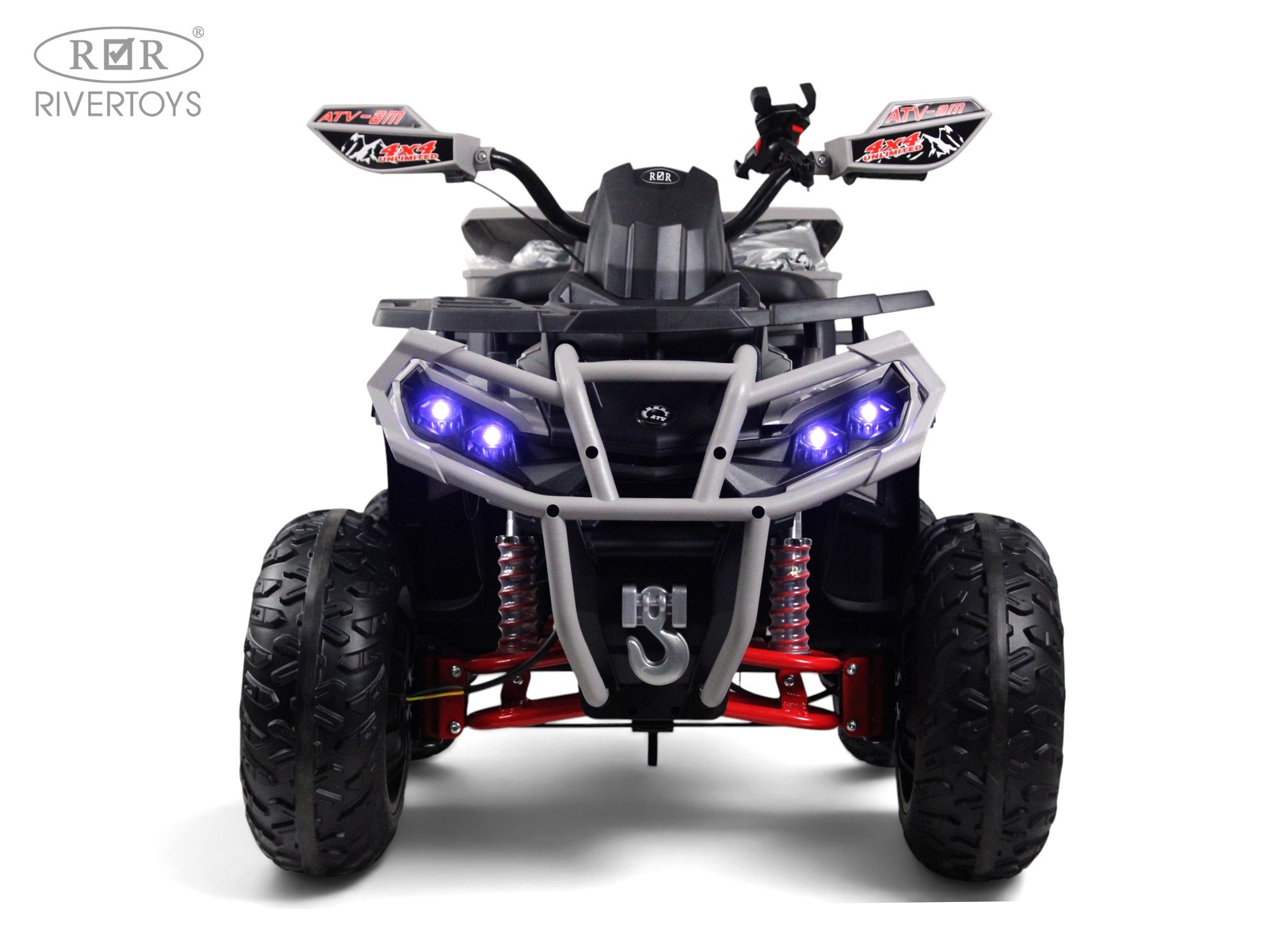 Электромобиль RIVERTOYS Z111ZZ-NEW-GREY С пультом ДУ - фото 2