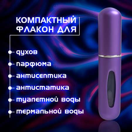 Атомайзер флакон для духов Territory пульверизатор с распылителем пузырёк косметический 5 мл
