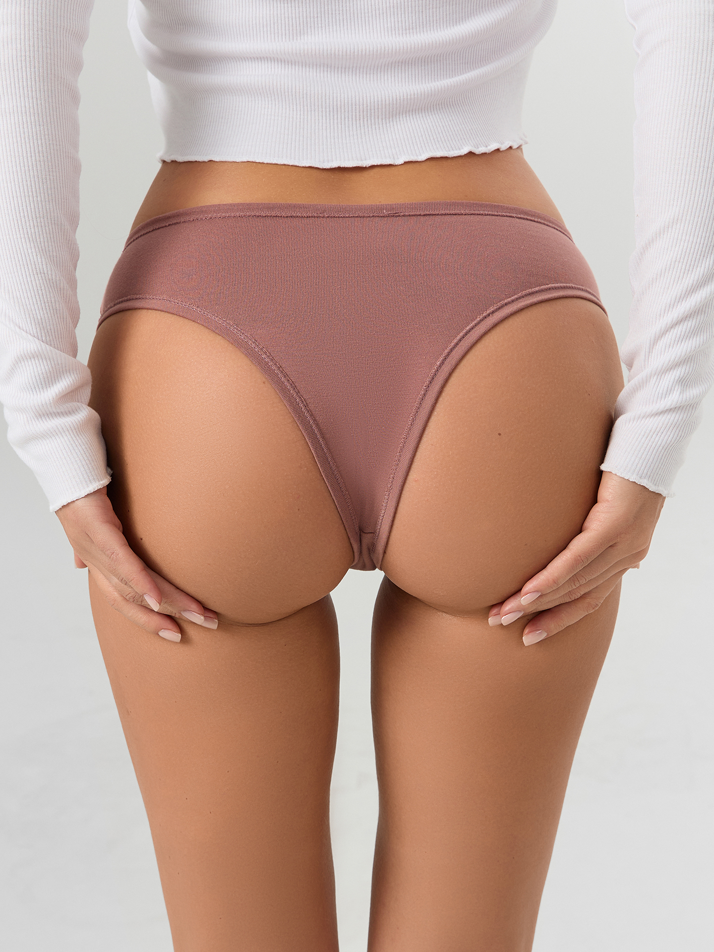 Трусы 3 шт Mark Formelle (Марк Формэль) 412623-3/кофейно -розовый - фото 5