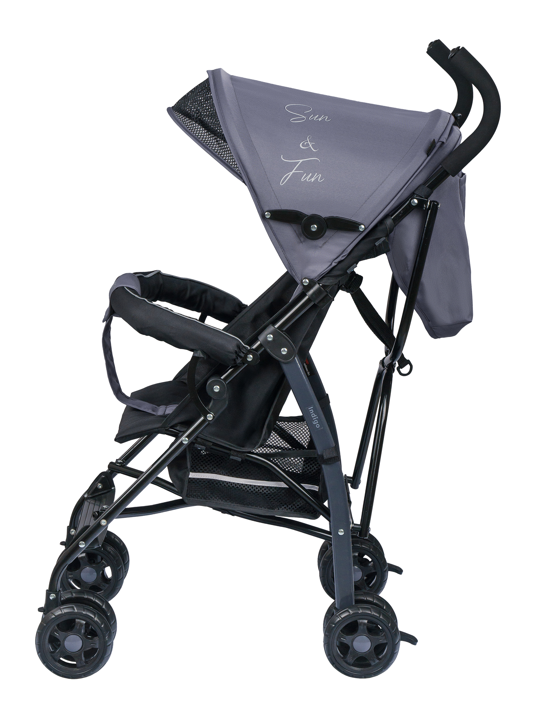 Коляска прогулочная Indigo Bono графит - фото 11