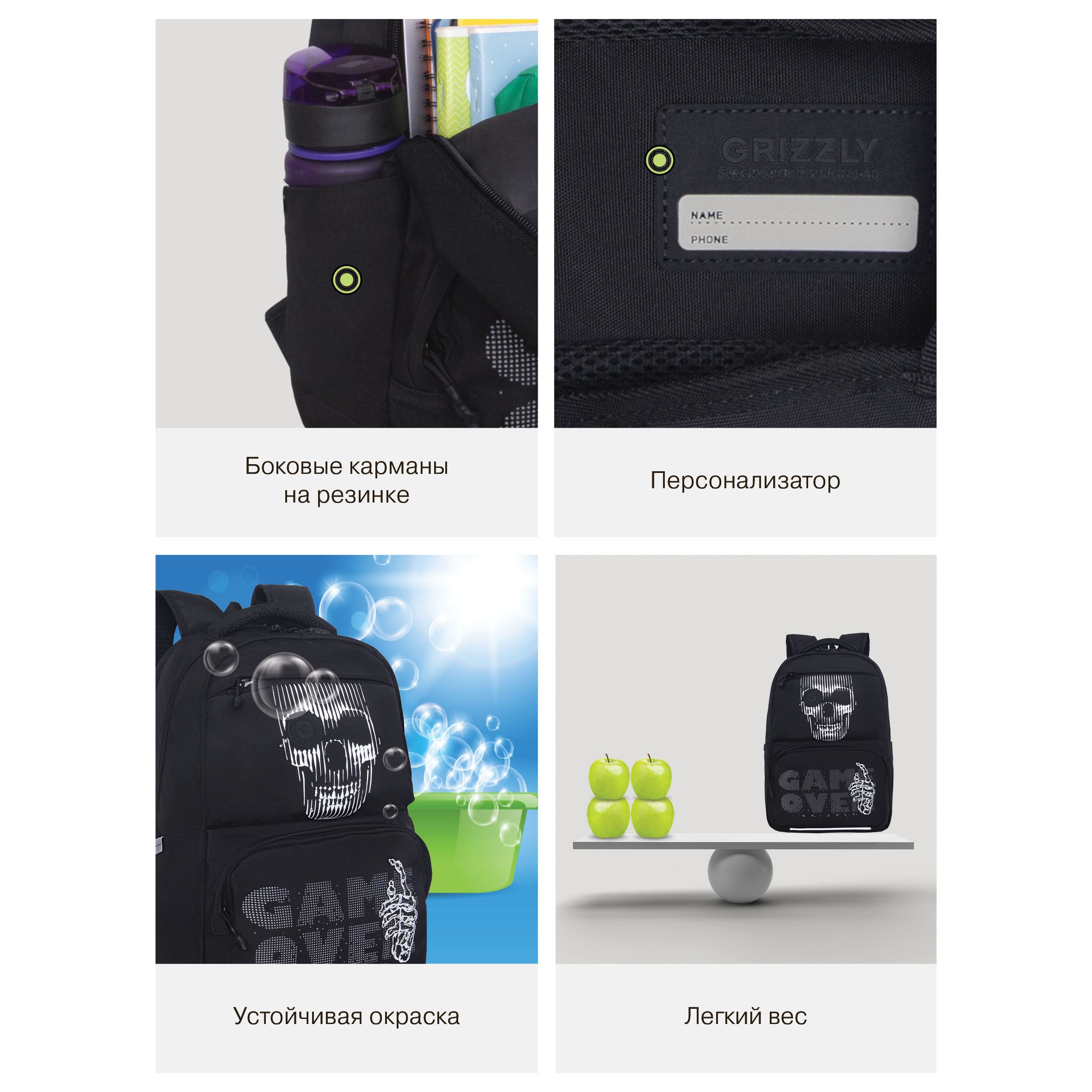 Рюкзак Grizzly Скелет - фото 15