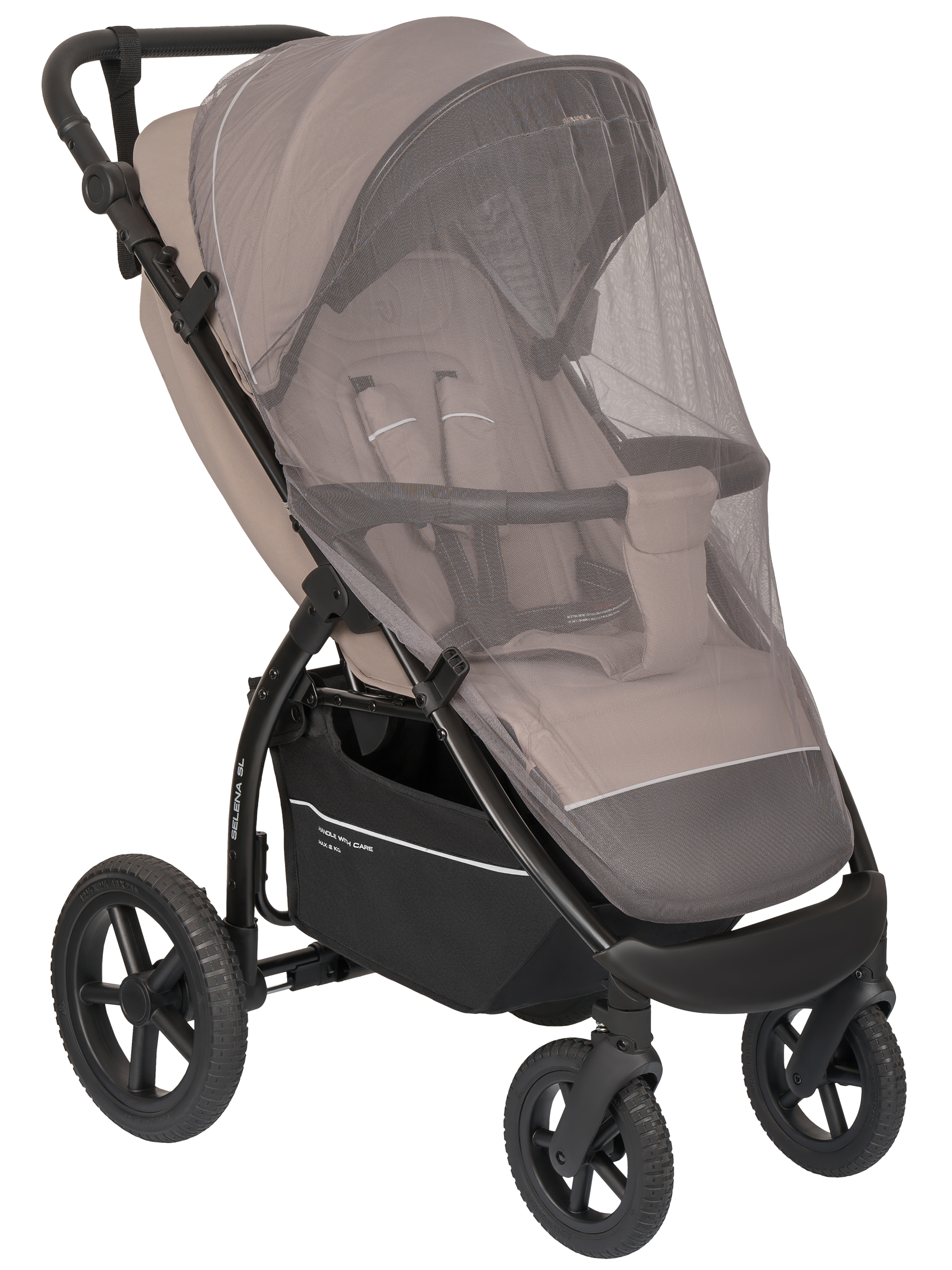 Коляска прогулочная JOVOLA Selena SL, всесезонная бежевый - фото 25