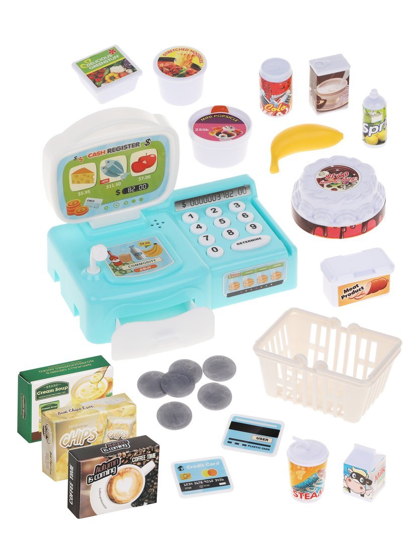 Игровой набор Наша Игрушка касса, продукты - фото 2