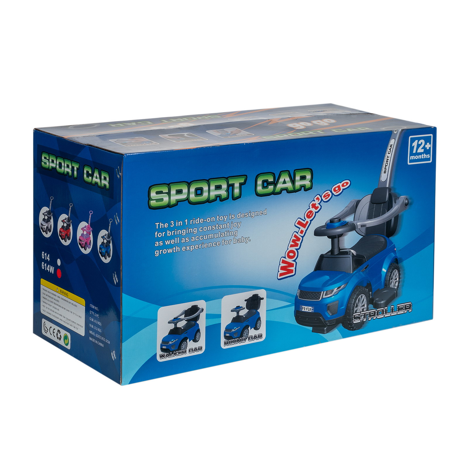 Пушкар Sevillababy Sport Car белый - фото 5