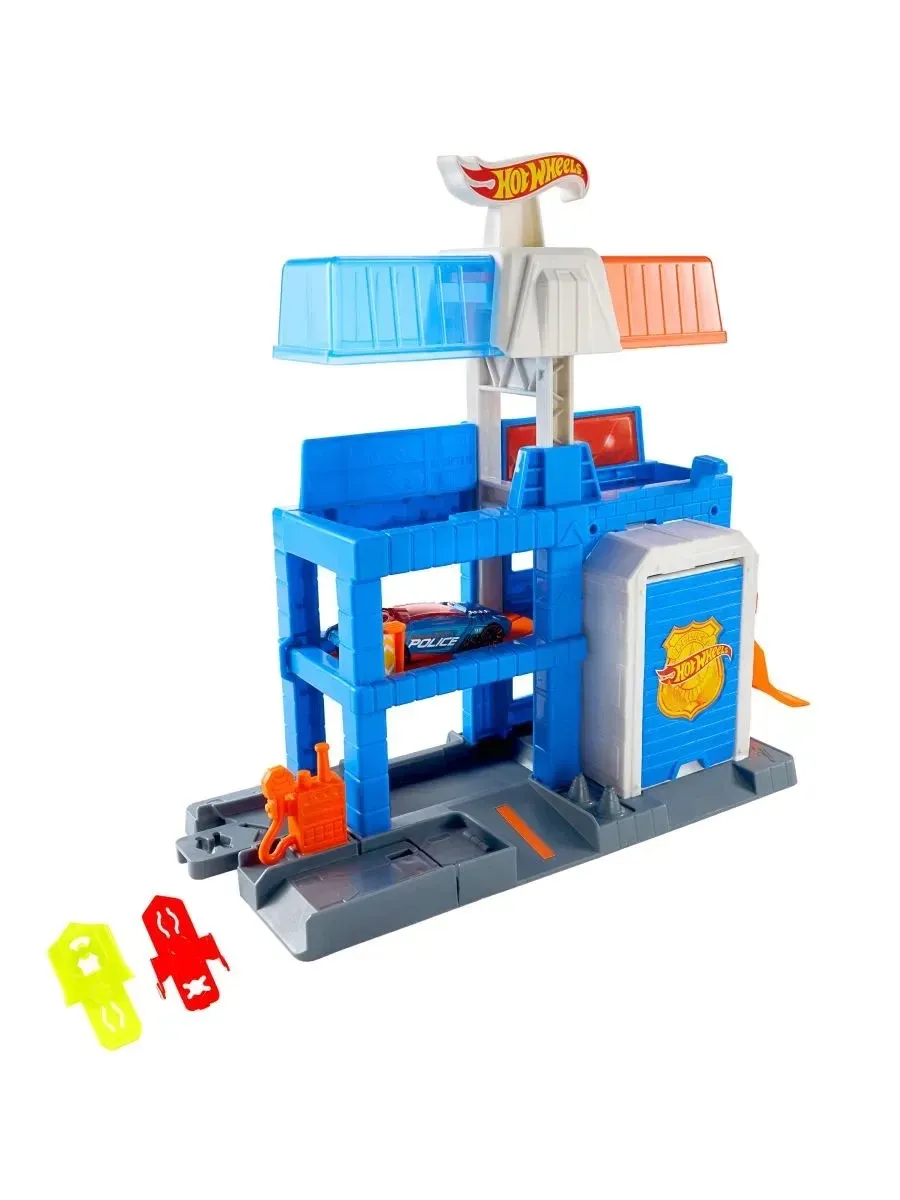 Трек Hot Wheels Полицейская станция с машинкой JHL74 - фото 5