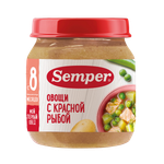 Готовый обед Semper Овощи с красной рыбой с 8 мес 100 г