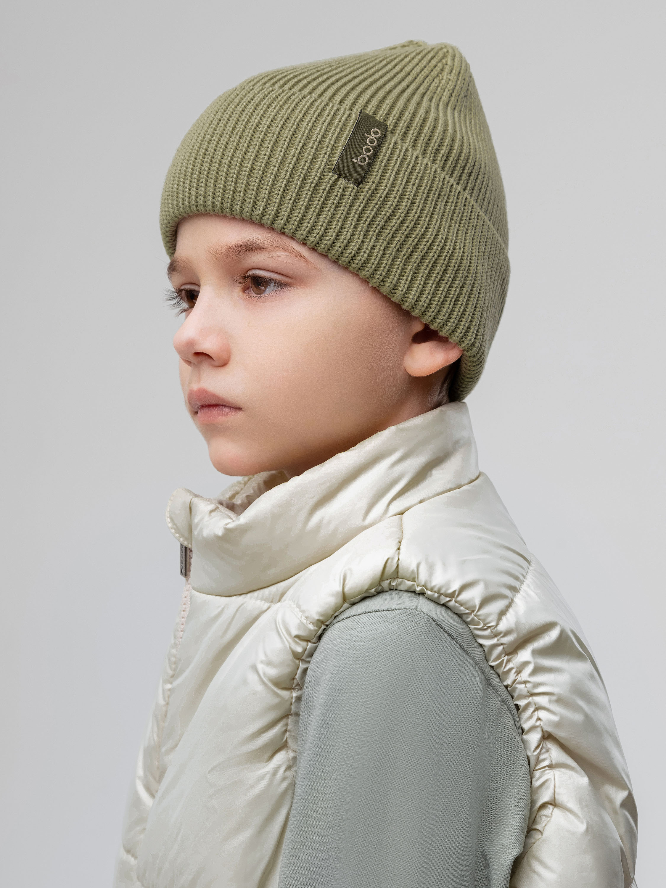 Шапка Bodo 10-415MU_оливковый - фото 2