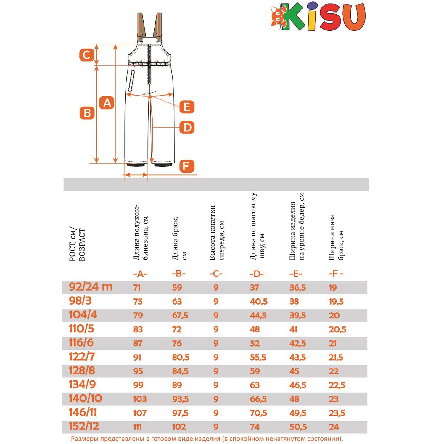 Полукомбинезон Kisu W21-30701J/1101 - фото 4