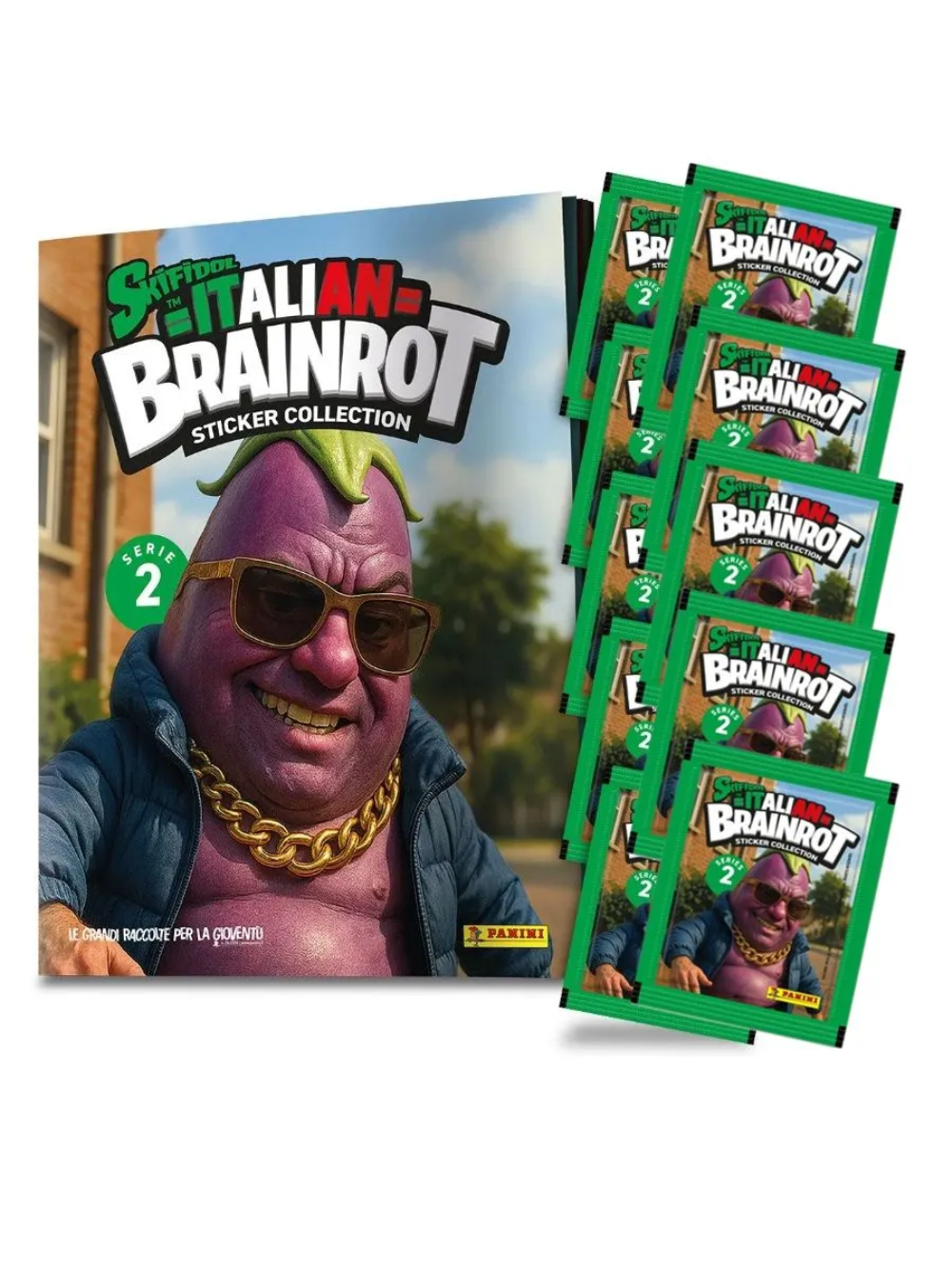 Наклейки Panini Skifidol Brainrot Italy 2026 12 шт. - фото 3