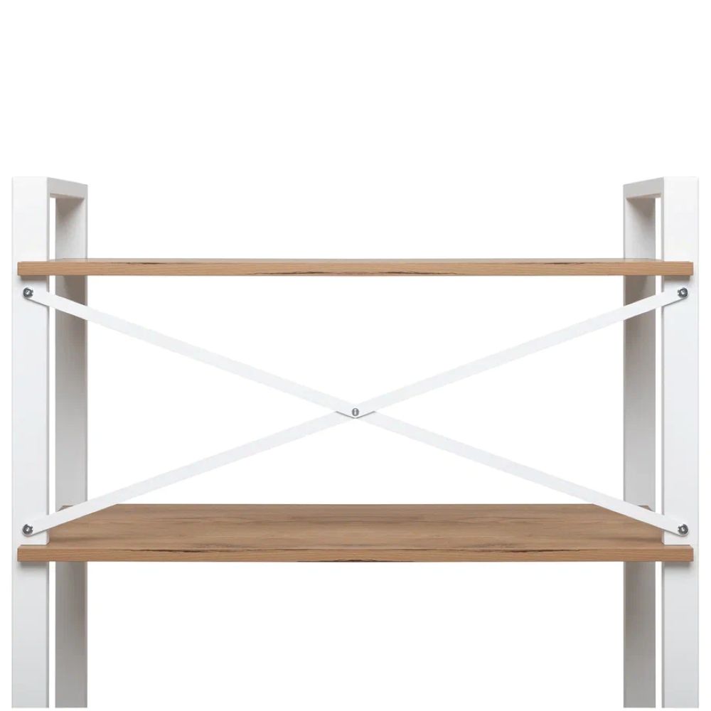 Стеллаж Leset Стилвуд 136 Белый/Дуб крафт золотой - фото 7