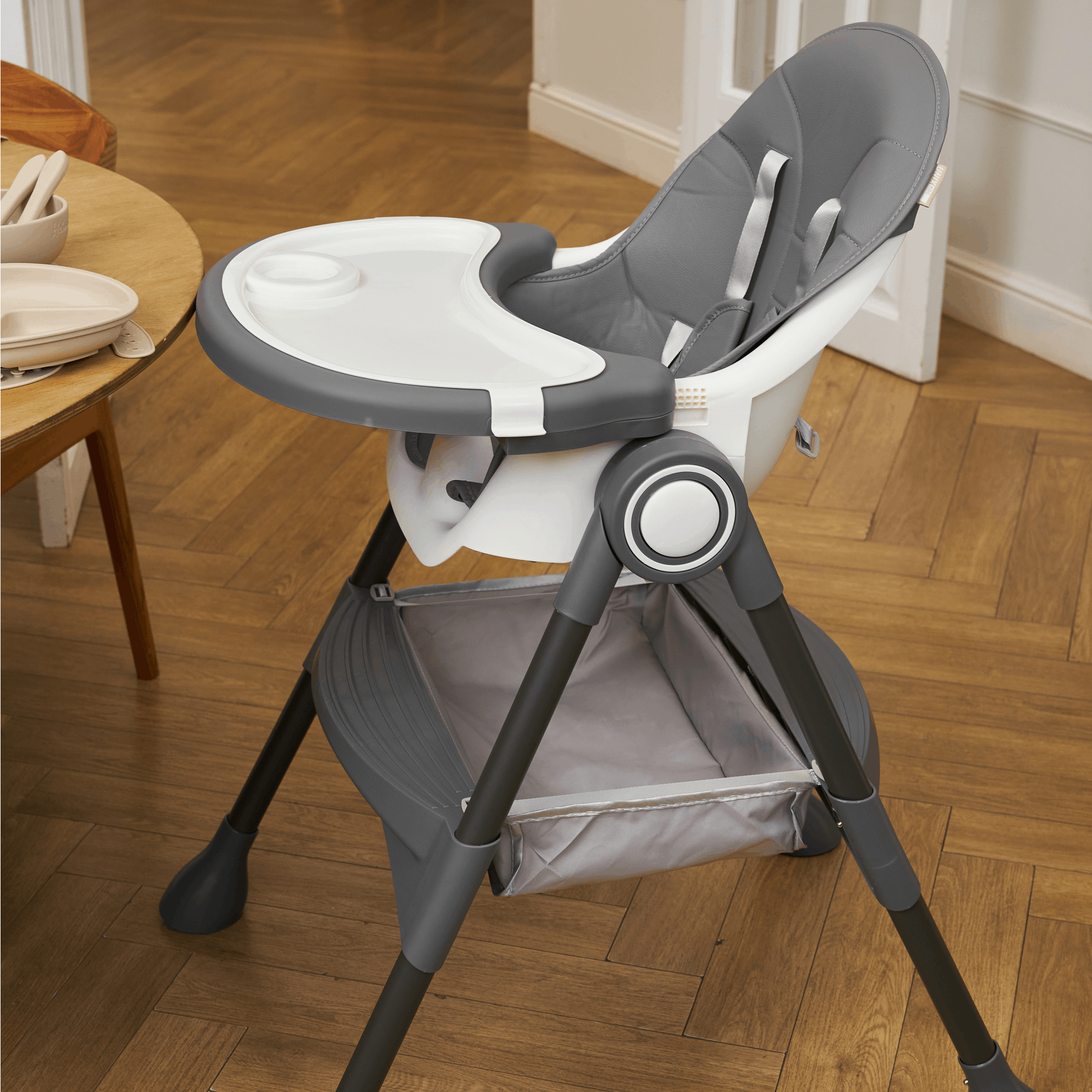 Стульчик для кормления UNIX Kids Classic серый - фото 18