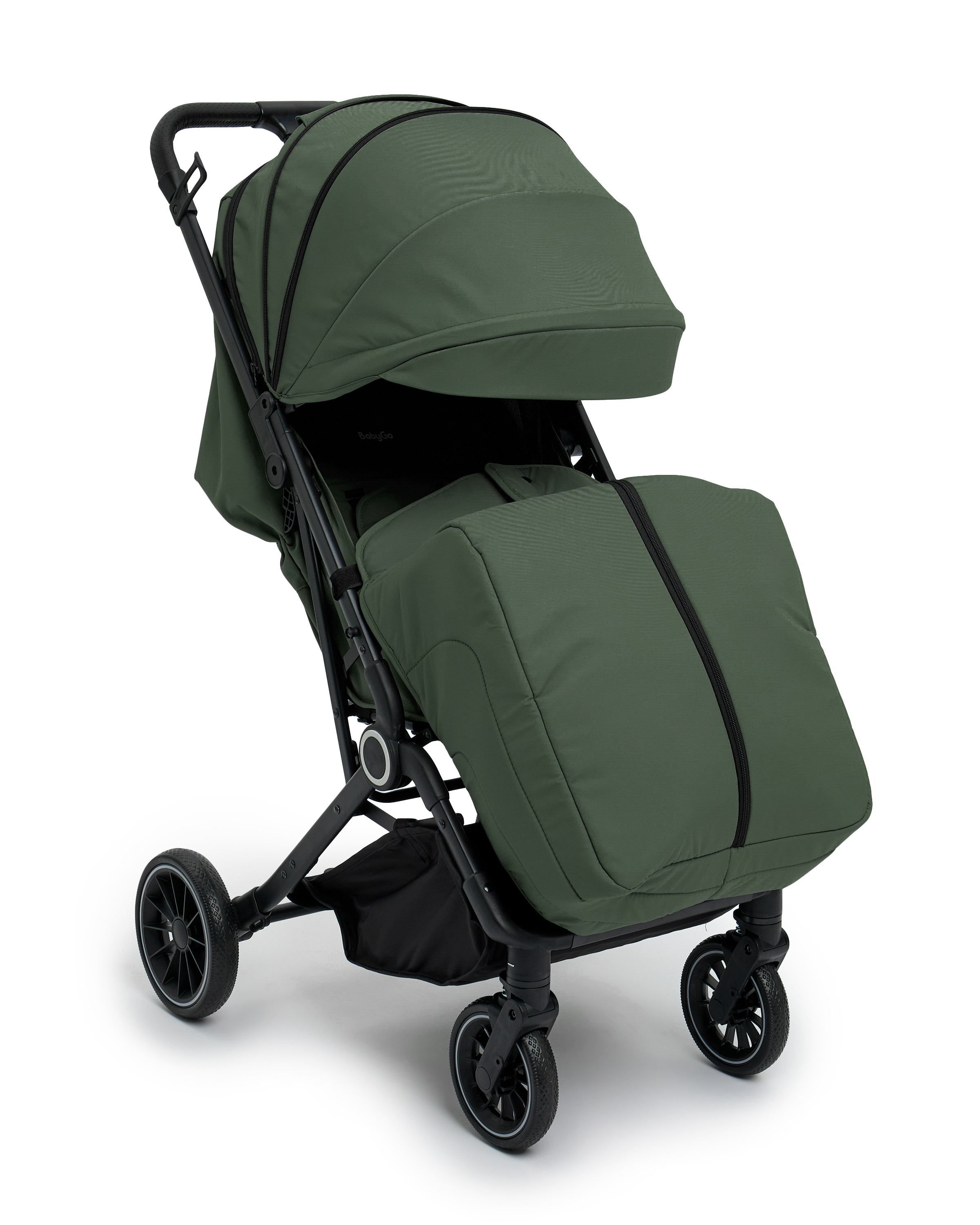 Коляска прогулочная BabyGo Roady Plus зеленый - фото 4