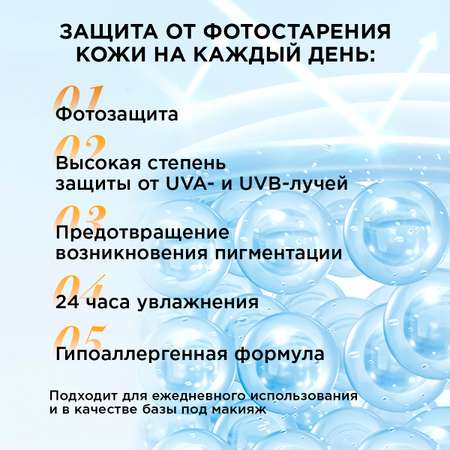 Солнцезащитный крем SPF 50 CORIMO для чувствительной кожи лица и тела водостойкий