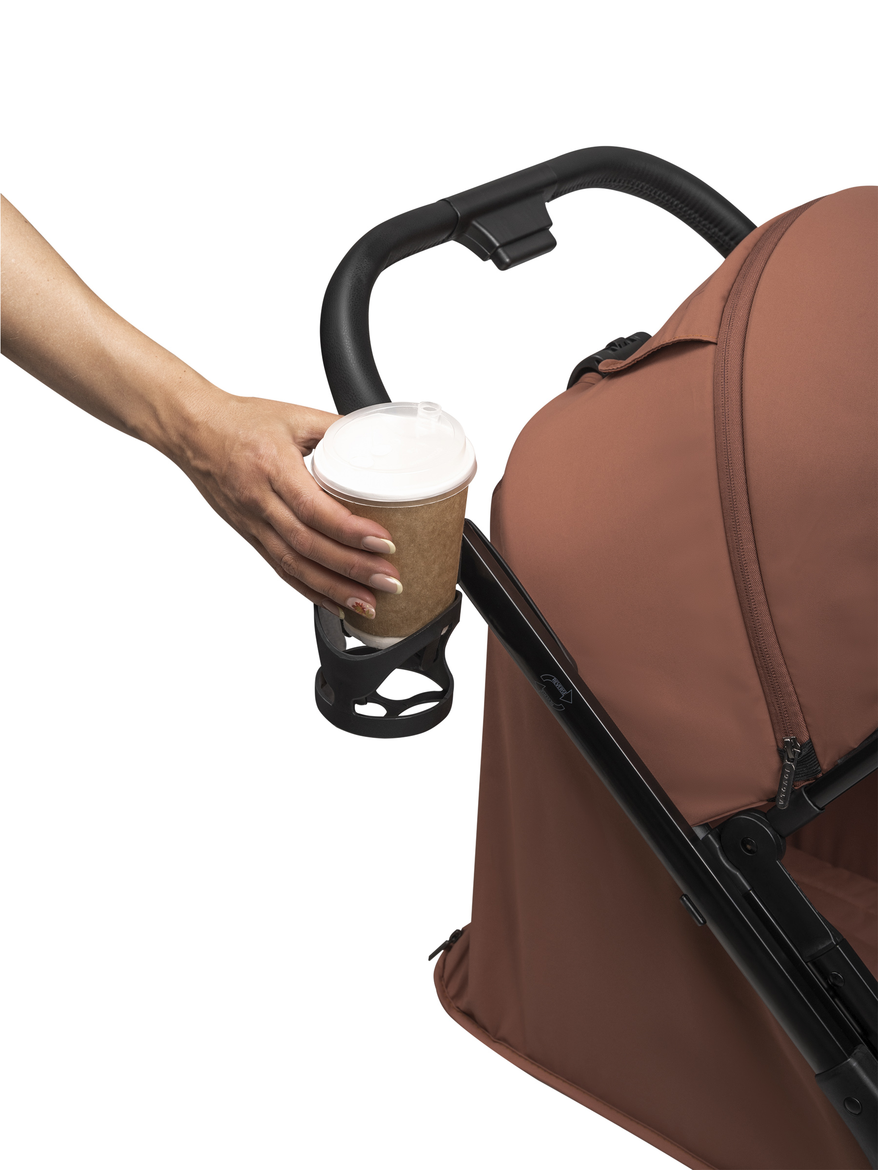 Коляска прогулочная JOVOLA Magma Plus терракот - фото 29