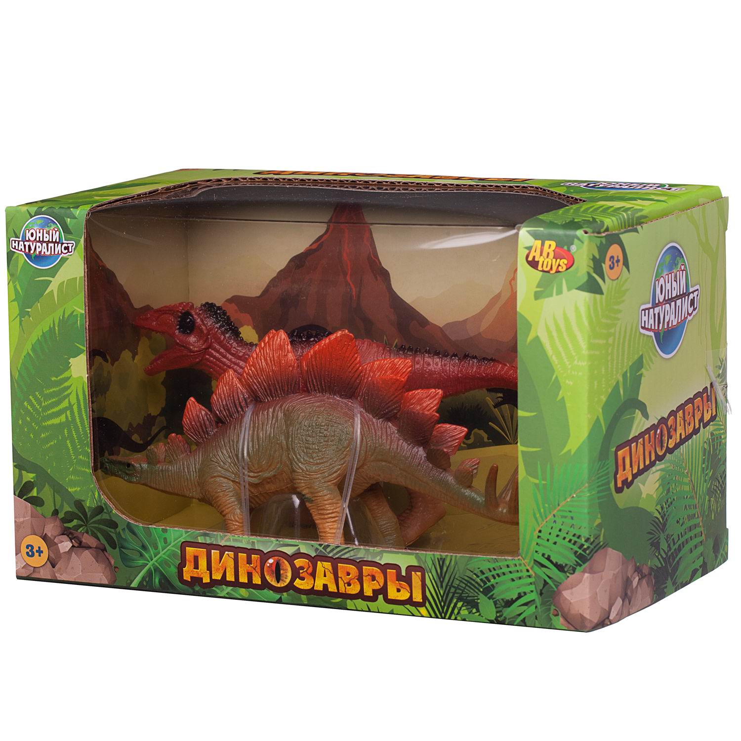 Игровой набор Abtoys Стегозавр против Аллозавра - фото 2